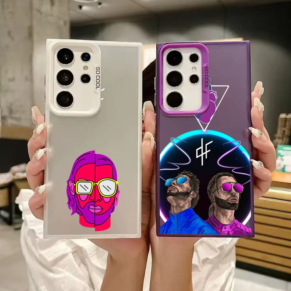 

QLF x PNL Pnl Singer S25 Ultra Case For Samsung Galaxy S25 S24 S23 S22 S21 FE S20 Ultra Plus Luxury Shockproof Phone Cover