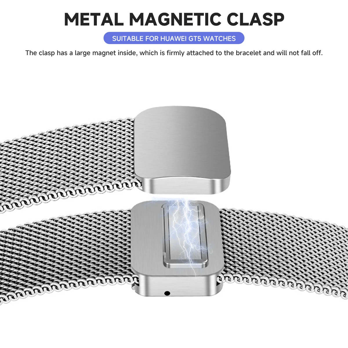 22 мм для HUAWEI WATCH GT5Pro 46, магнитный ремешок из нержавеющей стали для Huawei Watch GT5 4 46 мм, браслет для Amazfit Balance GTR 4 47