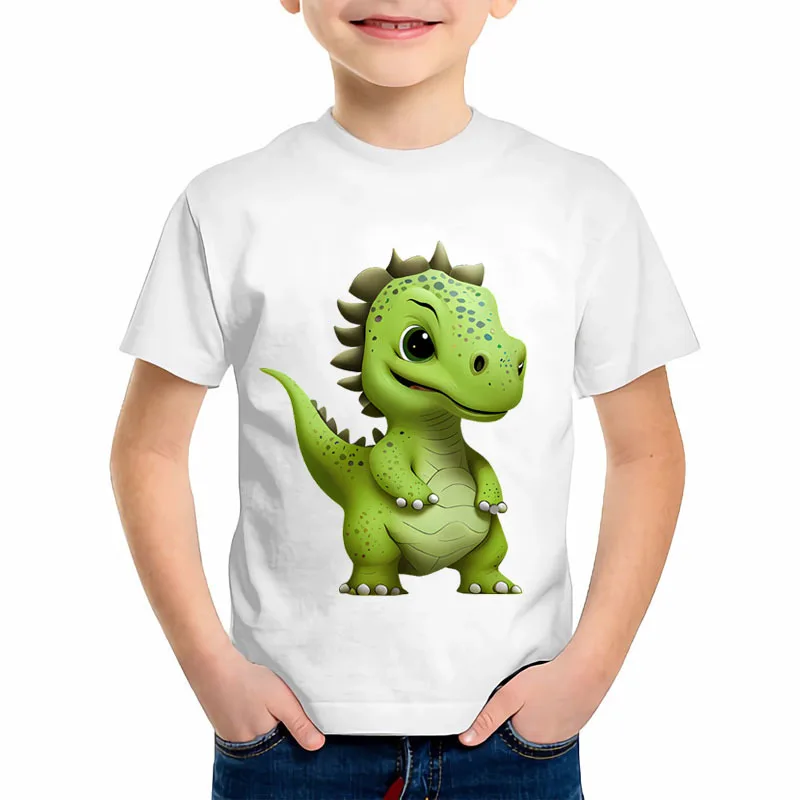 10 stylów uroczych Baby dinosauus termiczne naklejki transferowe dla dzieci ubrania DIY DTF Pinted winylowe aplikacje zmywalne t-shirty termiczne