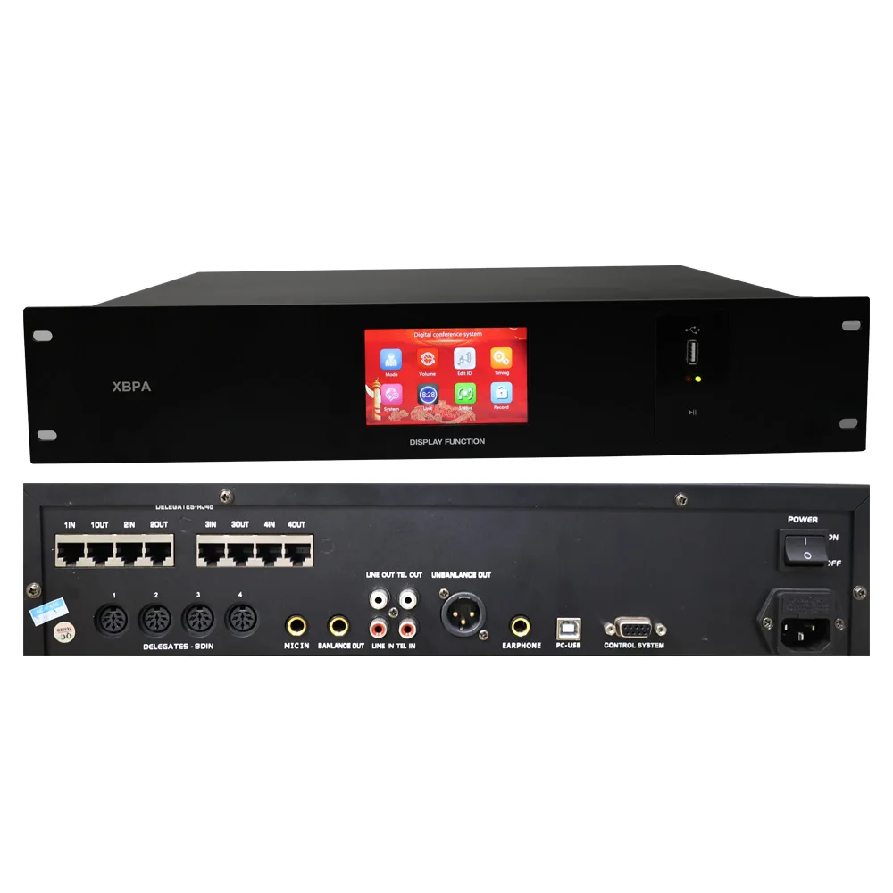 TLF Audio vidéo tout-numérique système de conférence filaire et sans fil hôte avec fonction de suivi vidéo Discussion discours dérive Functi