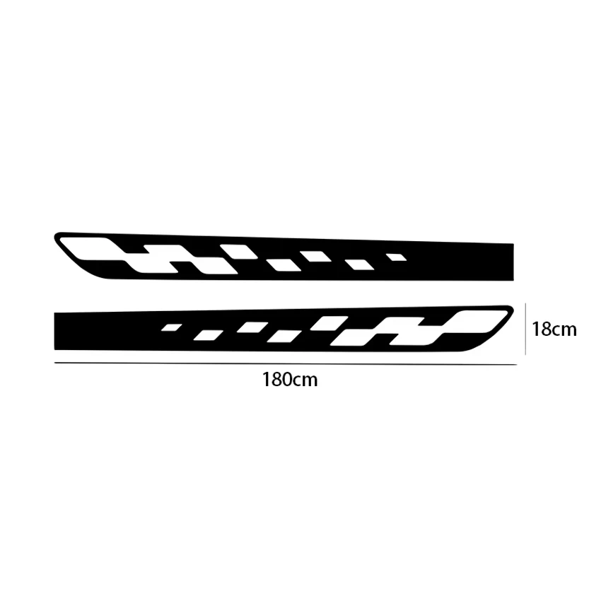 Racing Checkered Side Skirt Car Stickers For Renault Dacia Duster, Sport Line Body Door Decals For MPV Sedan