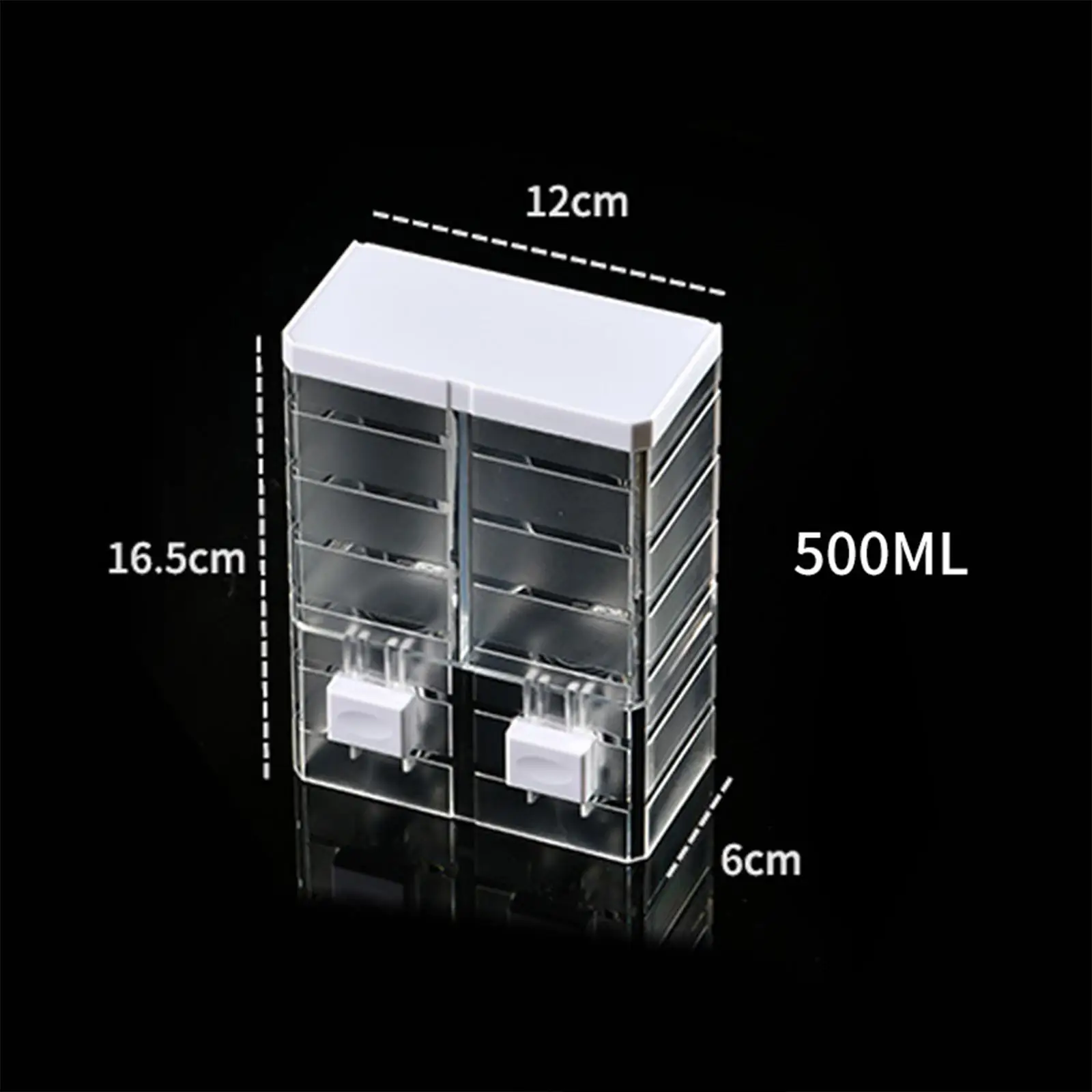 

Liquid Soap Dispenser Wall Mounted Clear for Bathroom Restaurant Toilet