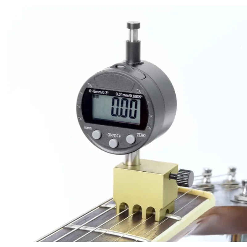 Folk Bakelite Guitar Bass String Distance Ruler Height Measurement Dial Meter Maintenance Digital Indicator Luthier Repair Tool