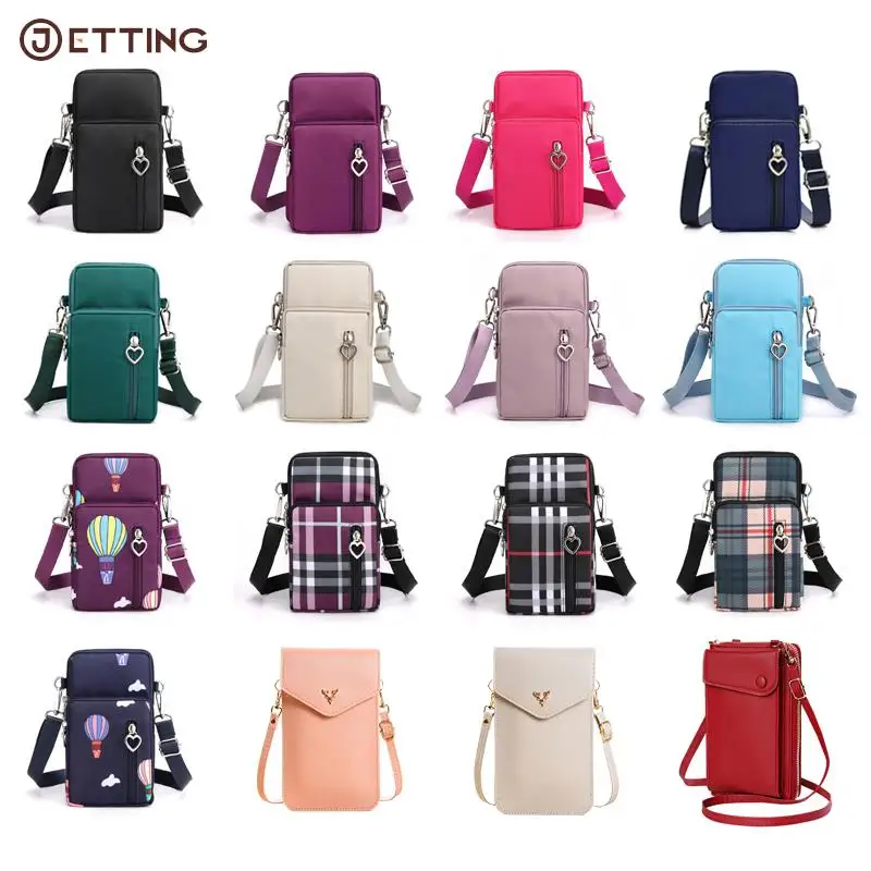 New Mini Touch Screen Phone Bag Crossbody Bags Women Shoulder Wallet Women\'s Bag Mobile Wallet Card Holder 8 color Messenger Bag