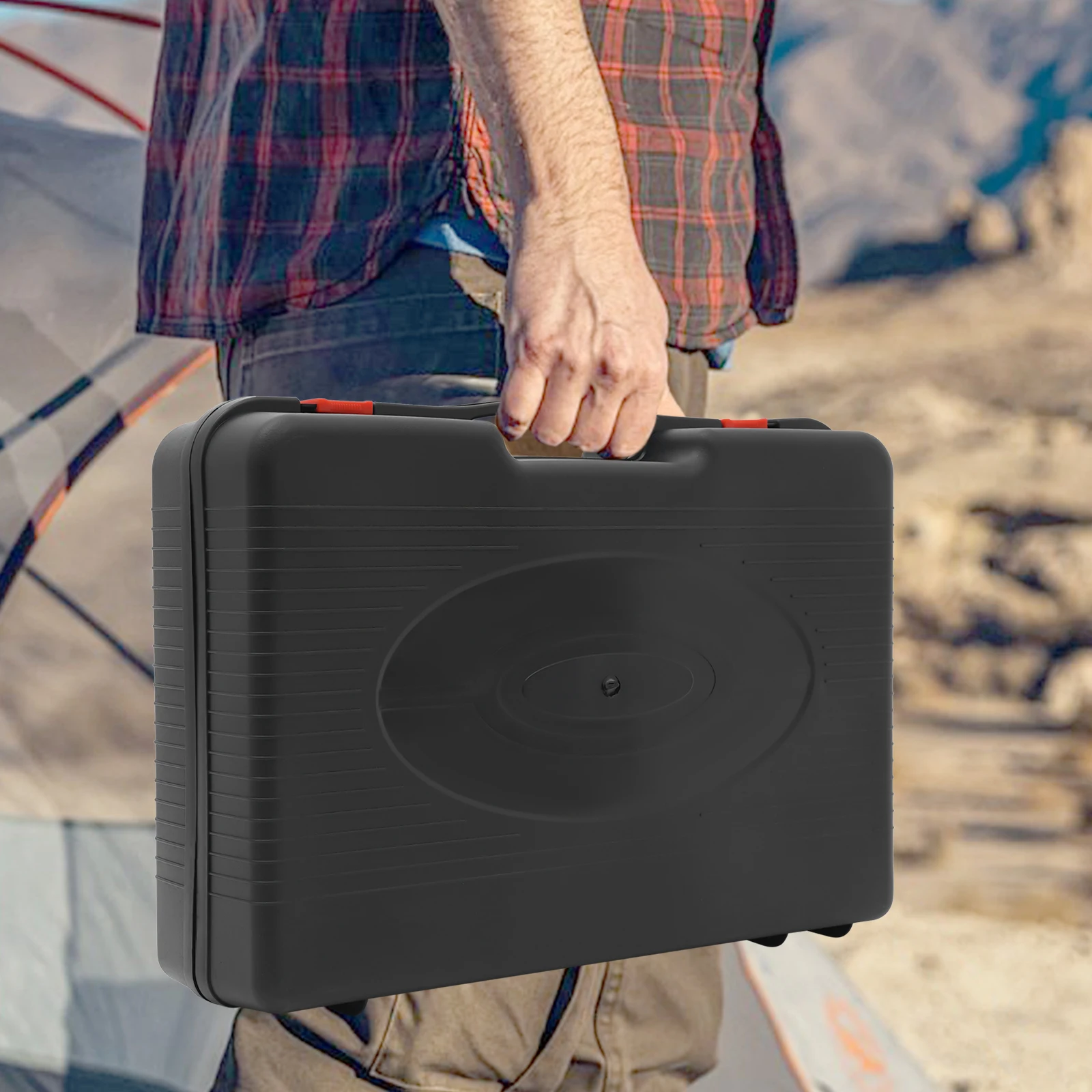 موقد شواء غاز محمول قوي 2.2KW للتخييم في الهواء الطلق والنزهات وخفيف الوزن ومقاوم للرياح مع حقيبة حمل وملحقاتها #6