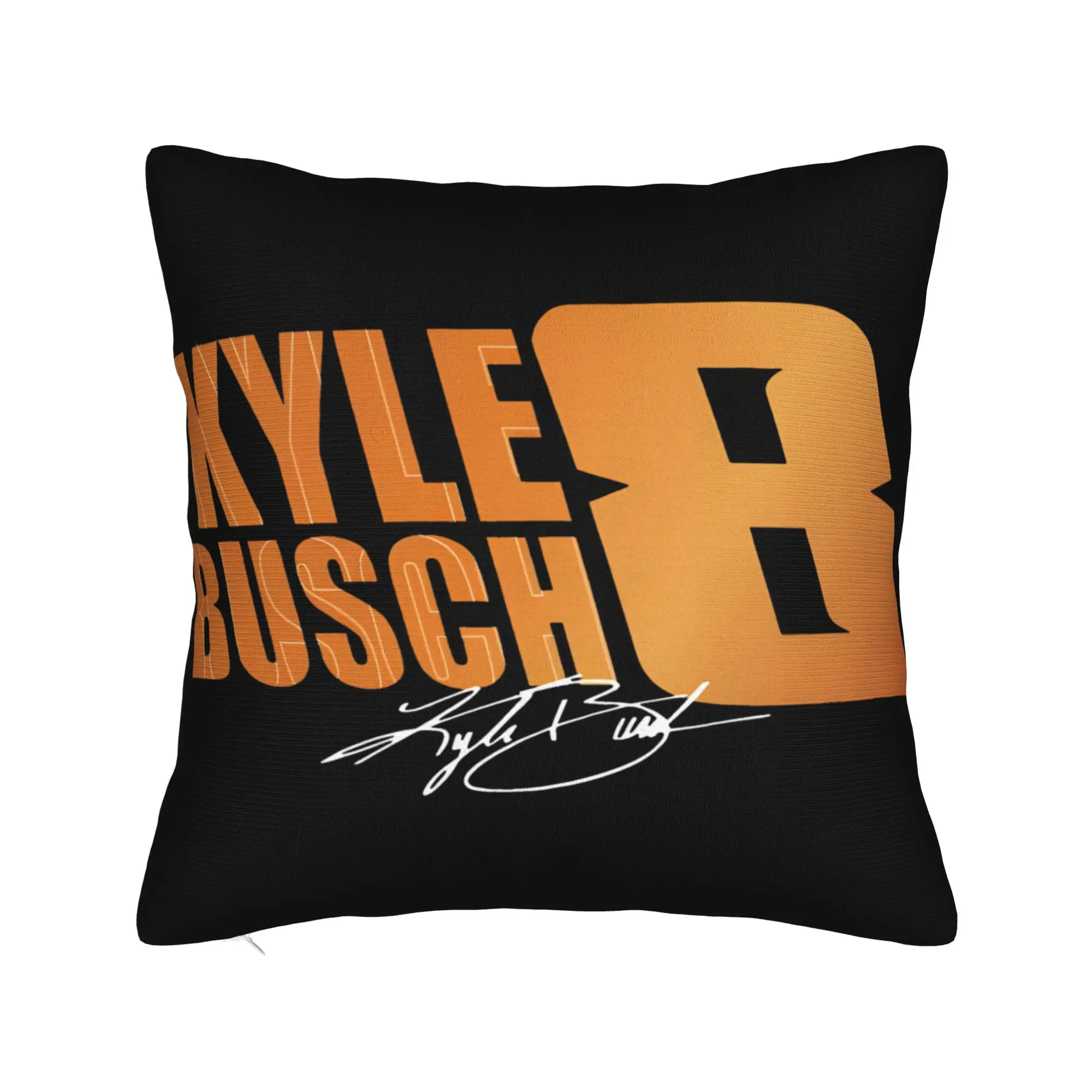 

Decorative Pillowcases Kyle Busch Merch Seat Pillow Case Cover Zipper Multiple Sizes