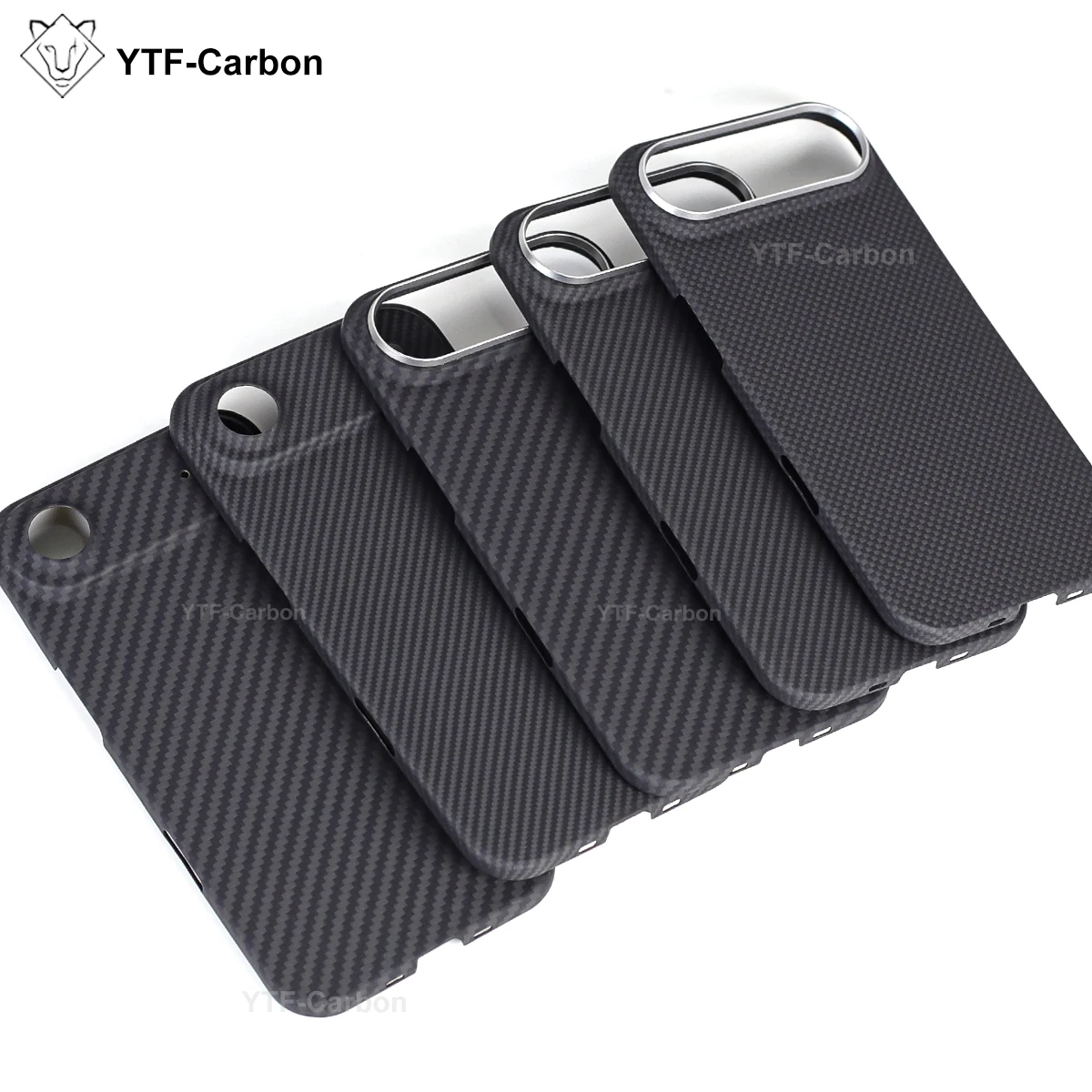 YTF-Carbon dla iPhone 17 Air Etui na telefon komórkowy Ultra-cienkie etui z Kevlaru Aramid 17 Pro Max Magnetyczne etui na iPhone 17 Pro — zdjęcie produktu 4