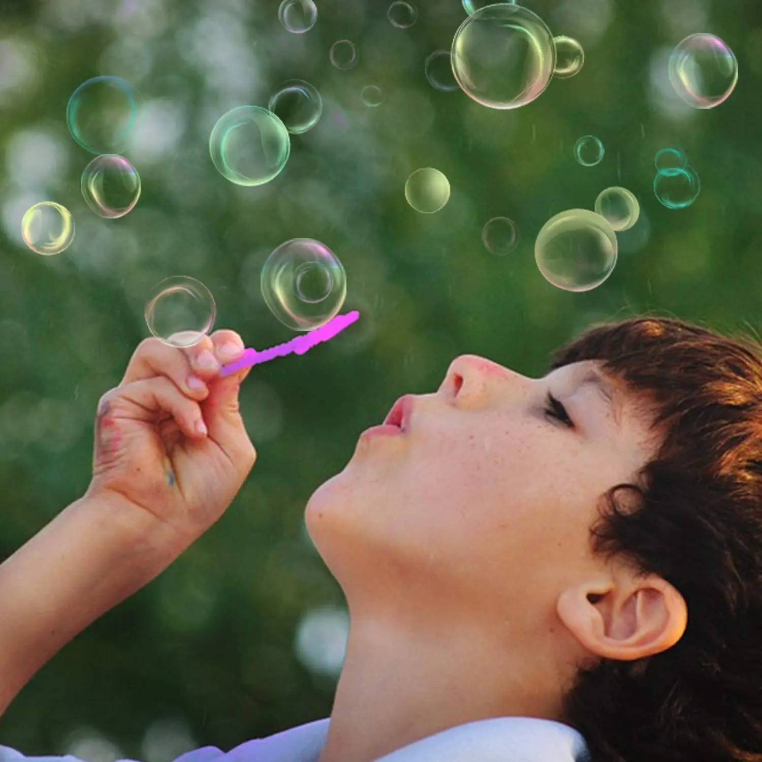 X55A-15PCS Big Wand Kit for Kids Bubble Making Toy Colorful Bubble for Outdoor Activity &