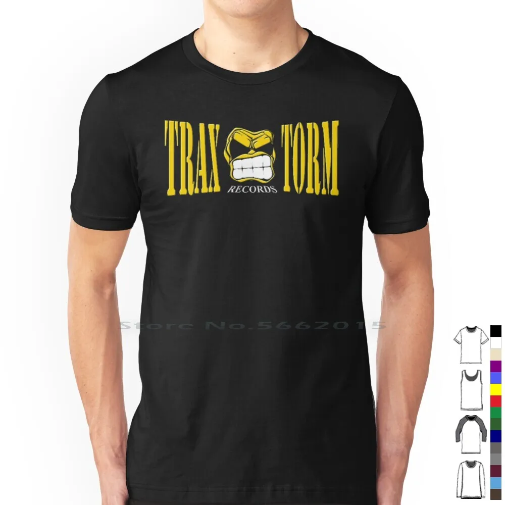 Traxtorm Records T Shirt 100% Cotton Hardcore Gabber Millennium Thunderdome Oldschool Rave Techno Early Short Long Sleeve Tee