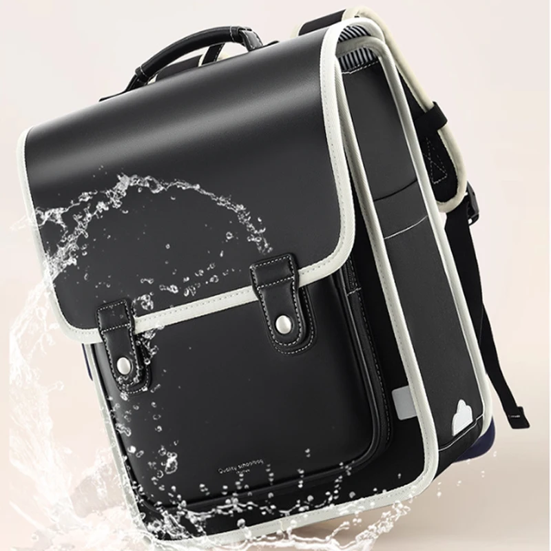 Waterproof Kids Satchel Backpack With Flip Cover Buckle Straps School Travel Bookbag For Boys Girls Daily Use Rucksack