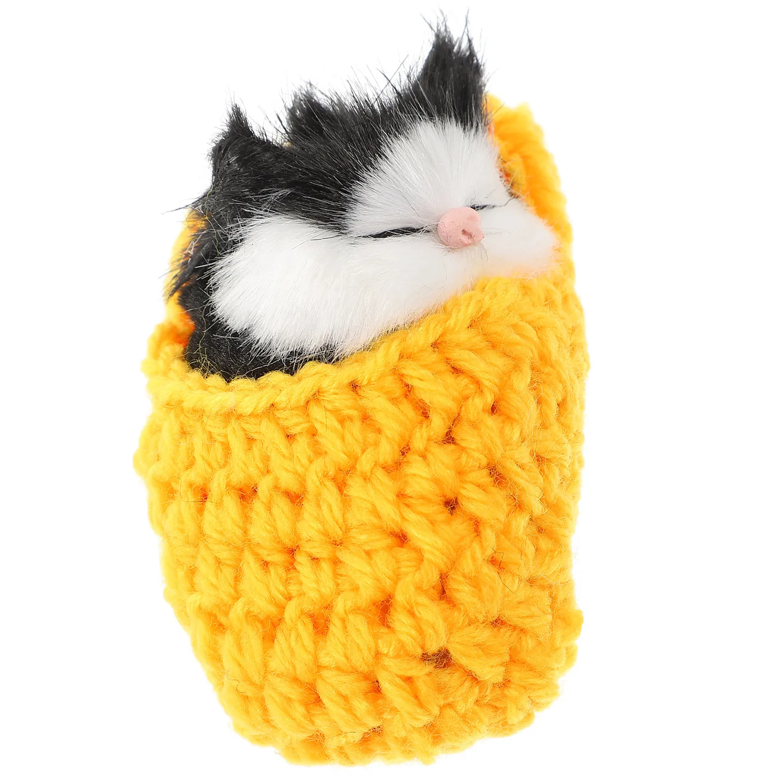 

Star Sleeping Cat in Slipper Mini Kitten in Shoe with Meows Sound Decor Hand Gift for Kids Boys Girls Yellow Christmas Party