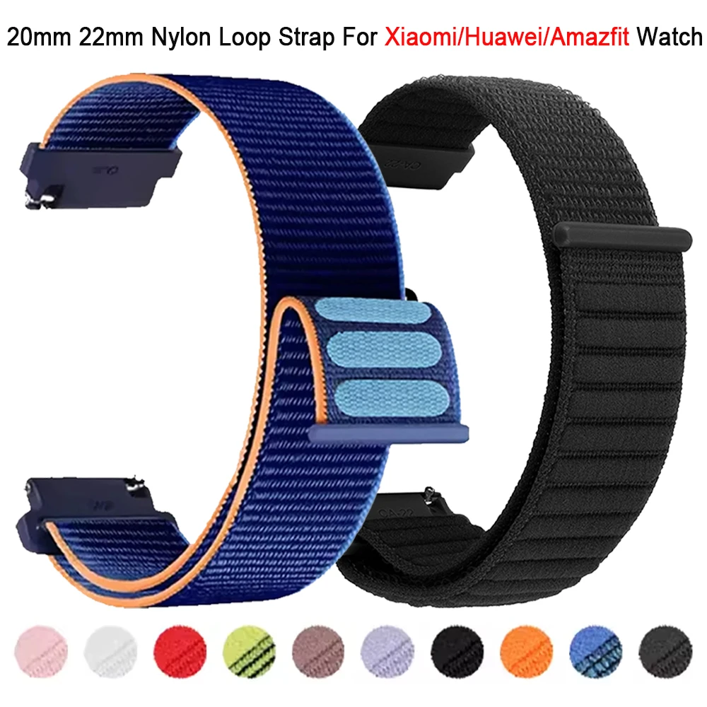 �y�Z�[�����z20 22mm�i�C�������[�v�X�g���b�v Xiaomi Watch S5 S4 Sport S3 S2 S1 Pro/Mi Watch Color 2�p�����o���h Amazfit Active 3 2�u���X���b�g�Ή�