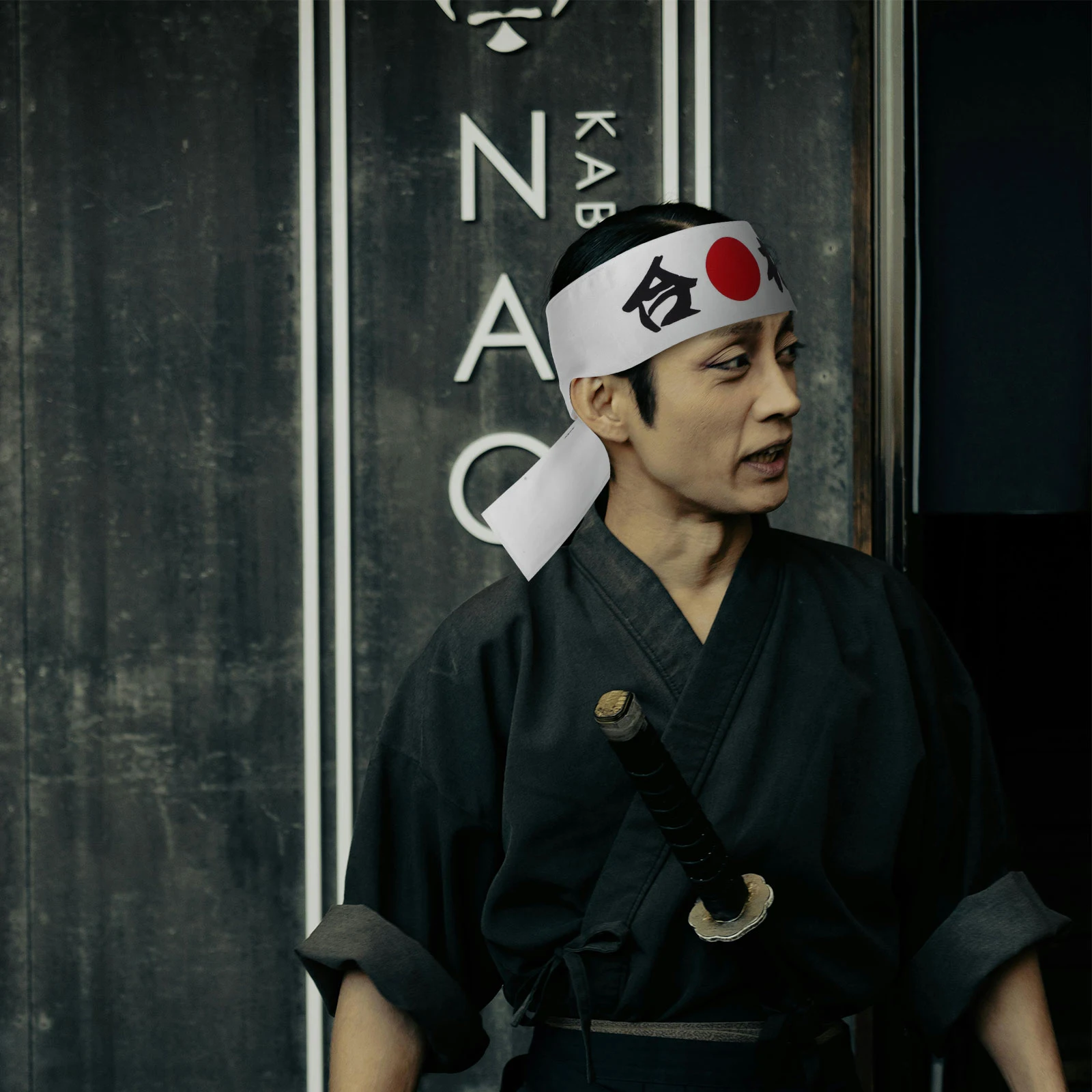 

Japanese Headscarf Cotton Chef Hairbands Sushi Cooking Supplies Samurai Ninja Headband Adult Party Kitchen Sport Wrap Hair