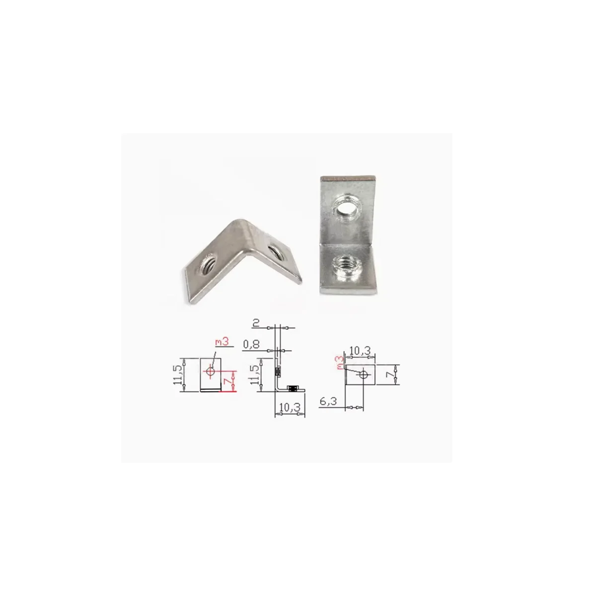 Computer Speaker Cooling L-Shaped Fixed Bracket Accessories