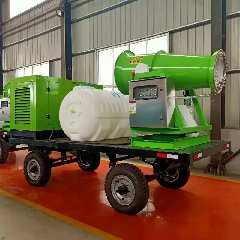 50M Industrial Use Remote Control Metal Fog Cannon / Mist Cannon Machine ISO CE Certified Automatic