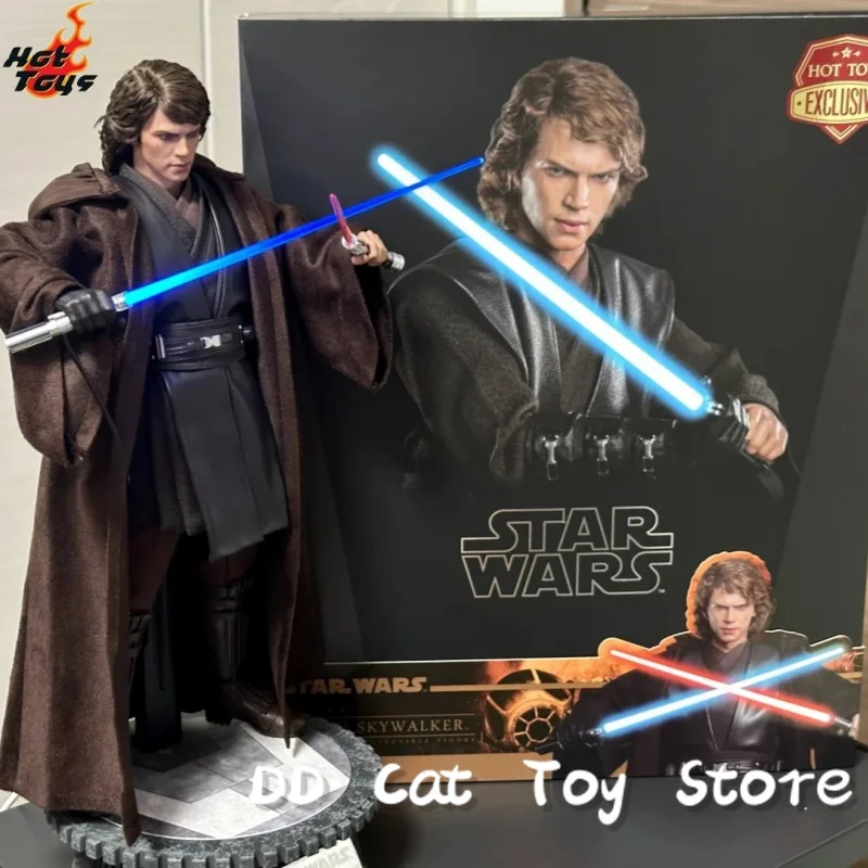

In Stock Genuine Hottoys HT DX34AE Anakin Skywalker Star Wars 3 Hair Transplant Edition 1/6 Scale Soldier Figure Model Toy