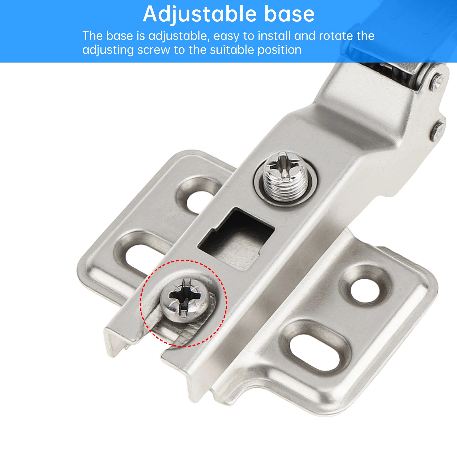 1pc Negative 45 Degree Opening Angle Hinge Wardrobe Door Cabinet Buffer Hinge