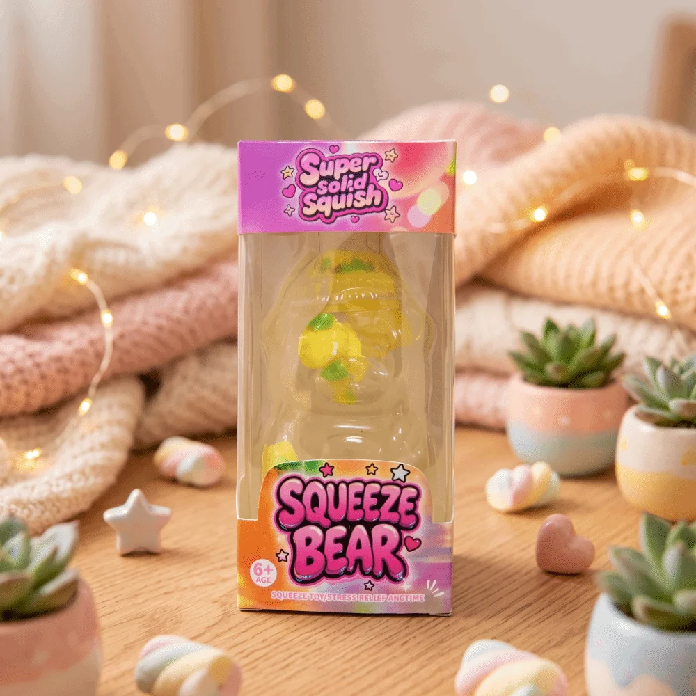 Creative Cartoon Bear Squishy Toy Simulation Fruit Maltose Filled Fidget Toy Colorful Slow Rising Slow Rising Toy For Adults