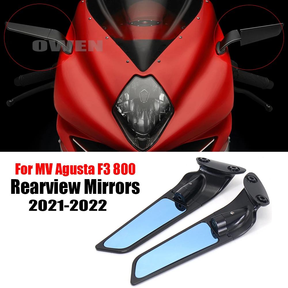 

For MV Agusta F3 800 2021-2022 Motorcycle Stealth Mirror Adjustable Sports Wind Wing Rear View Mirror MV AGUSTA F3 800