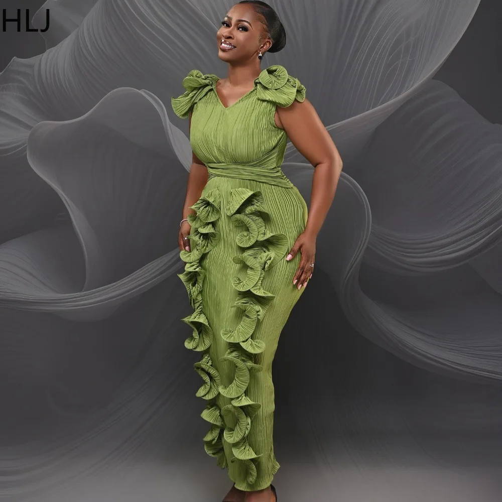 เดรสทรงบอดี้คอนผ้ารุ่ยแต่งระบายสีพื้นแขนสั้นสำหรับผู้หญิง สไตล์สตรีทแวร์