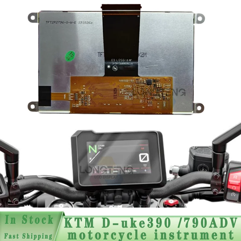 TFT7K1069FPC‑A2‑E Original New 5 Inch TFT LCD Screen Only For KTM Duke390 790ADV Motorcycle Instrument Dashboard Display Repair
