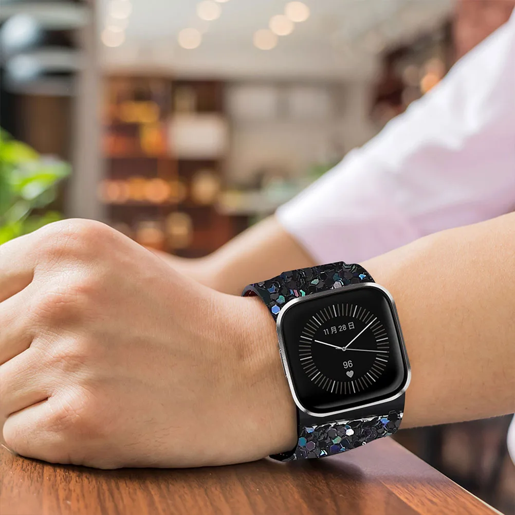 Glitter Watch B Unisex Flash Accessory Creative Replacement for Wristwatch Birthday Wedding Gift