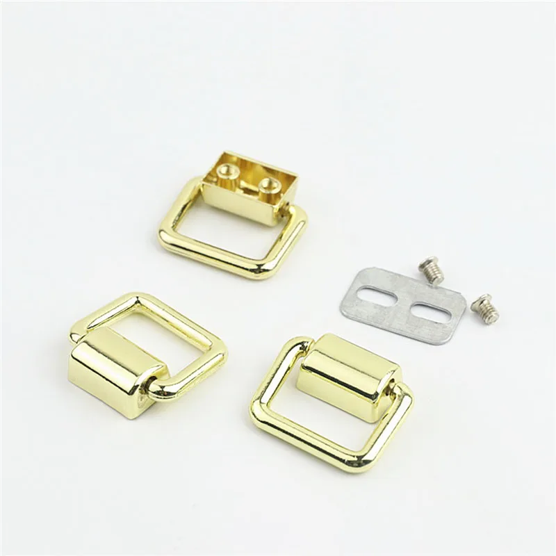 50pcs 15/16/19mm Metal O D Ring Screw Buckle Bag Strap Side Clip Hanger Bags Shoulder Chain Link Buckle DIY Hardware Accessories