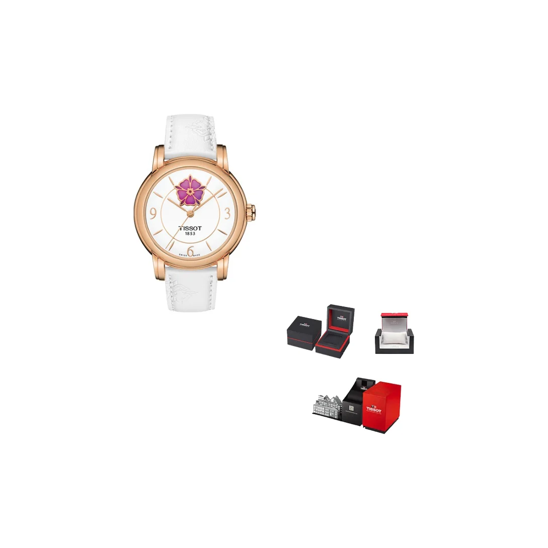 TISSOT Automatic Mechanical Movement 30m Waterproof Women's Watch 35mm White Dial T050.207.37.017.05