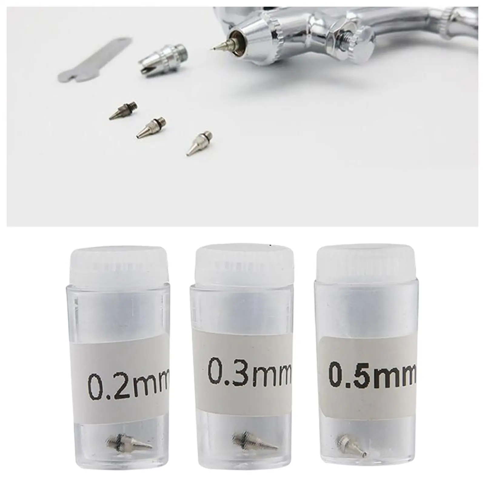 

Airbrush Nozzle Professional 0.2mm 0.3mm 0.5mm Replacement Parts for Makeup