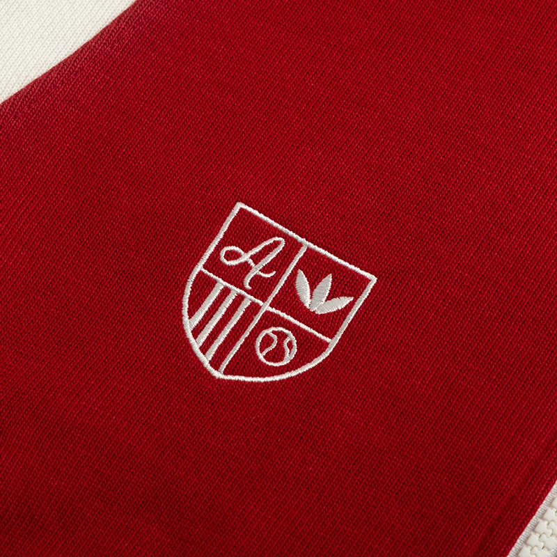 Adidas Trefoil Giacca sportiva da donna Moda retrò color block lavorata a maglia con colletto rialzato Kg8221