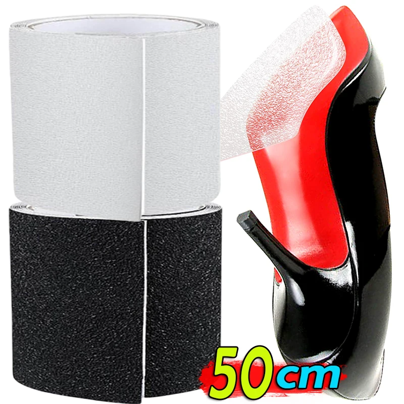 

50cm Shoes Sole Protector Stickers Women High Heels Sole Tape Self-Adhesive Ground Grip Non-slip Wear-resistant Outsole Insoles