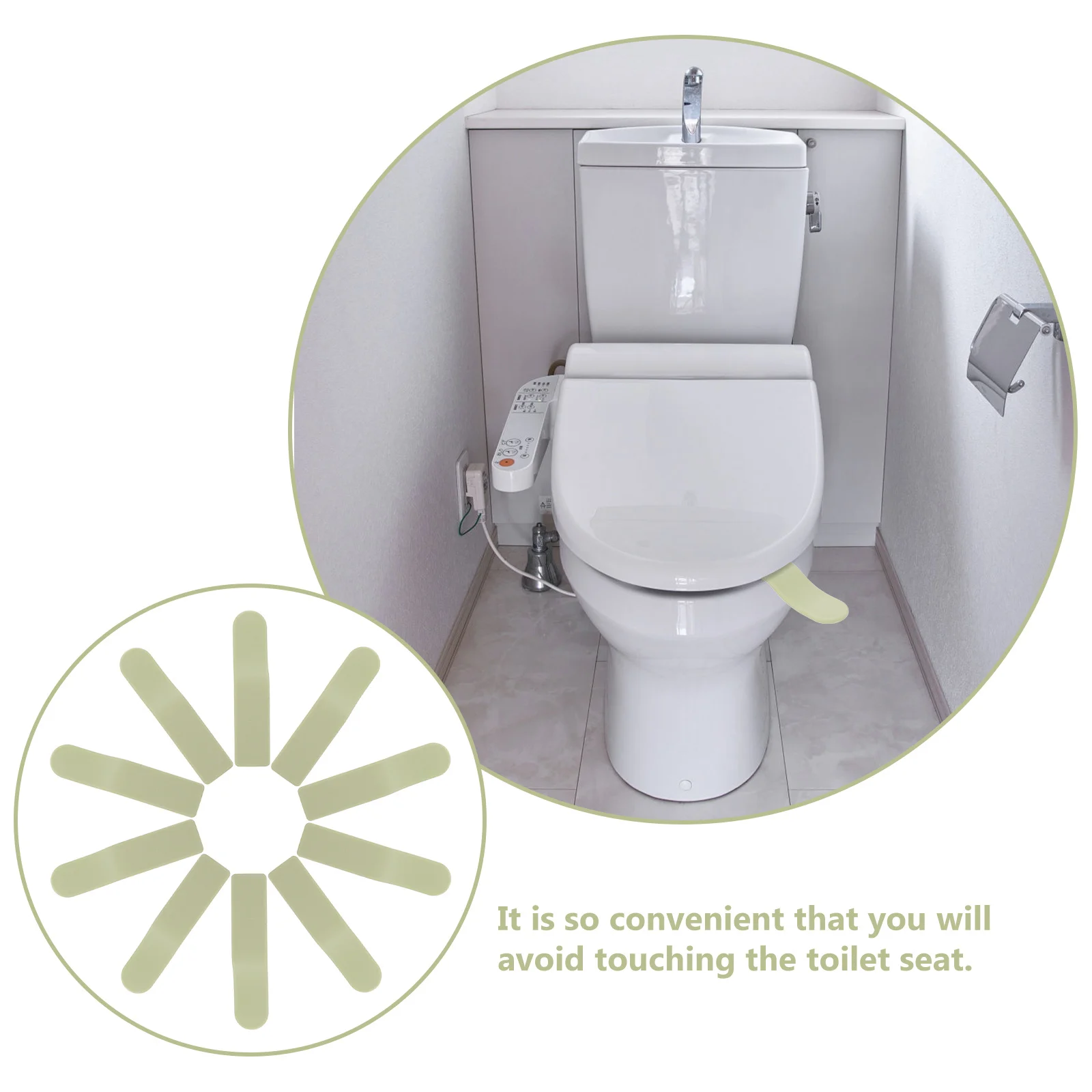 

10Pcs Toilet Seat Lifters Toilet Cover Handles Anti-Touch Portable Bathroom Closestool Lid Sanitizing Accessories