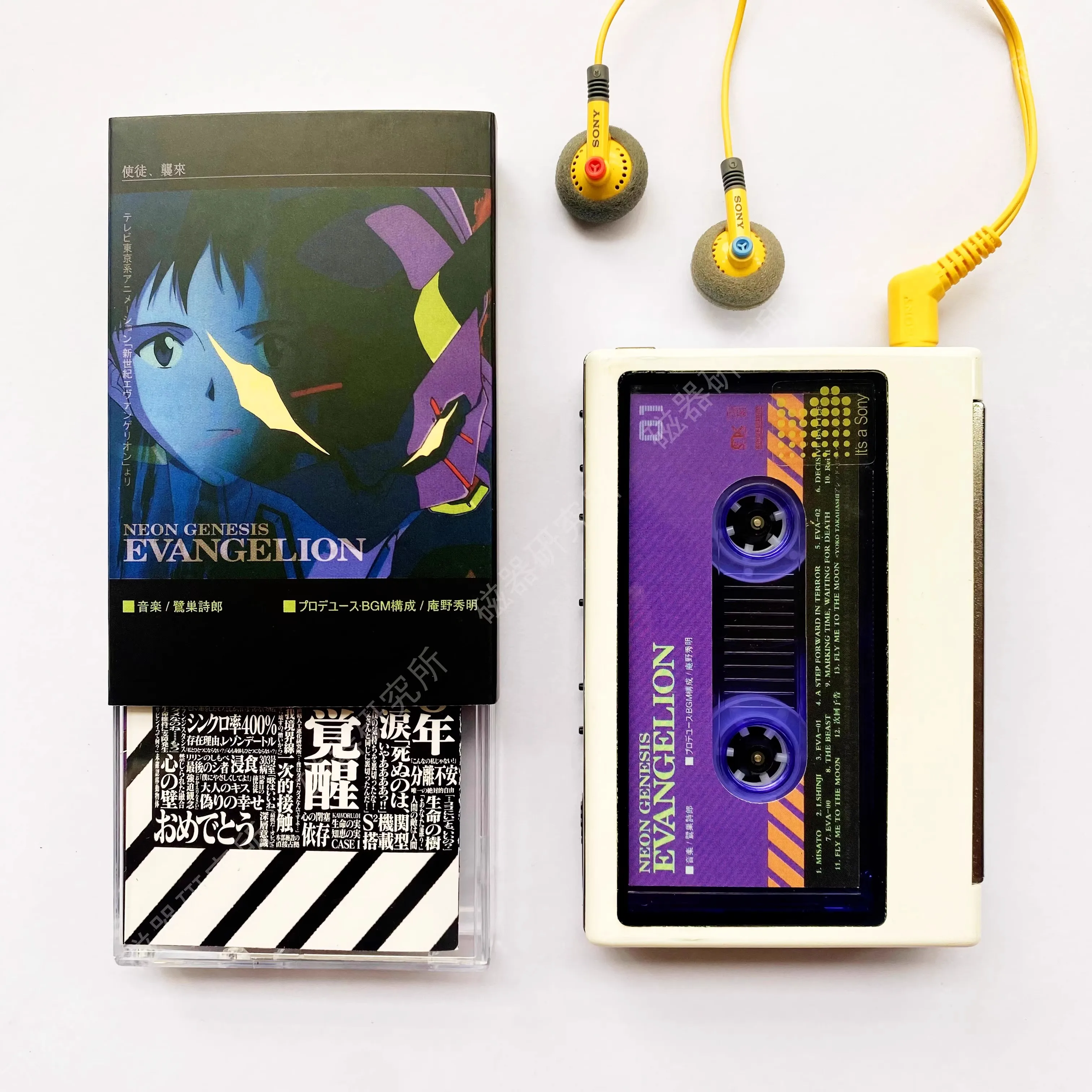 NEON GENESIS EVANGELION EVA Ikari Shinji EVANGELION-01 Music Tape Cosplay Soundtracks Box Cassette Walkman Tapes Collection Gift