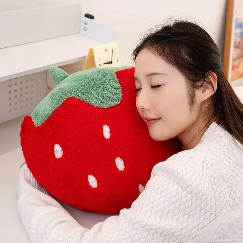 40 センチメートルシミュレーション大きなイチゴぬいぐるみ枕おもちゃソフトぬいぐるみ植物フルーツ人形ソファクッション子供のホリデーギフト家の装飾