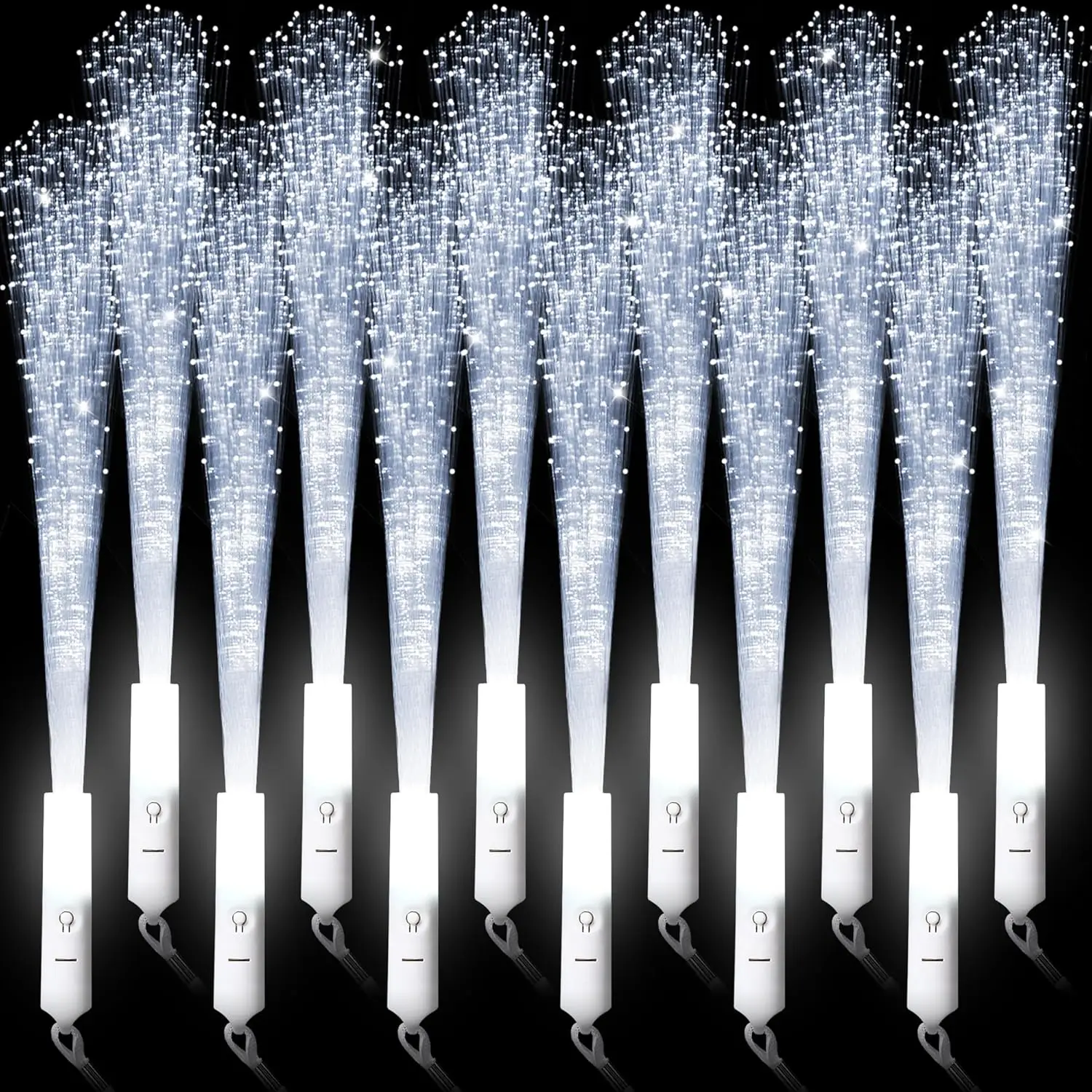 

64 pcs Fiber Optic Wands LED Wedding Lights Flashing Wands Optic Stick With 3 Wedding Light Modes Parties Birthdays Light