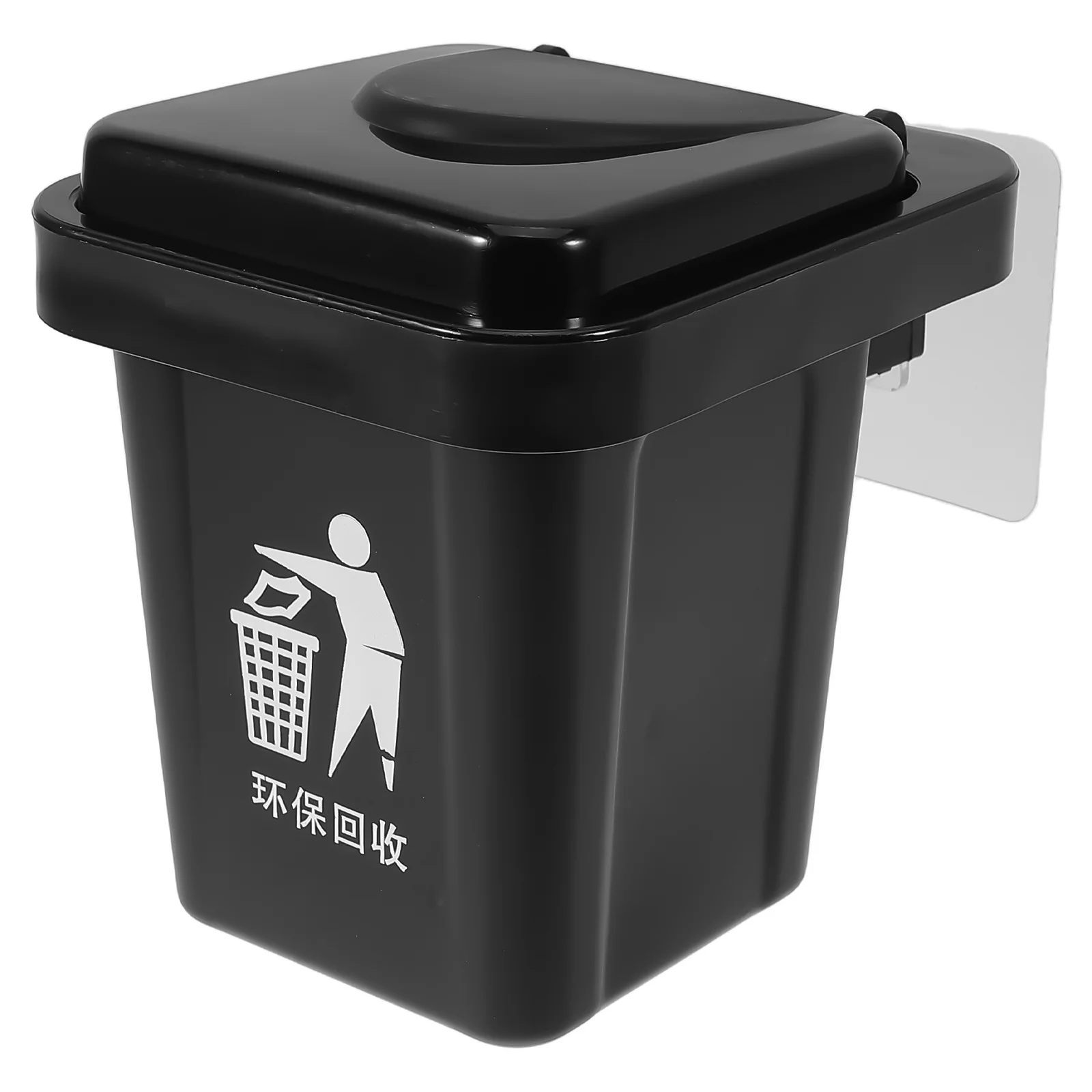 

Car Organization Camper Trash Can Cat Poop Auto Cabinet Compost Black Garbage Hanging