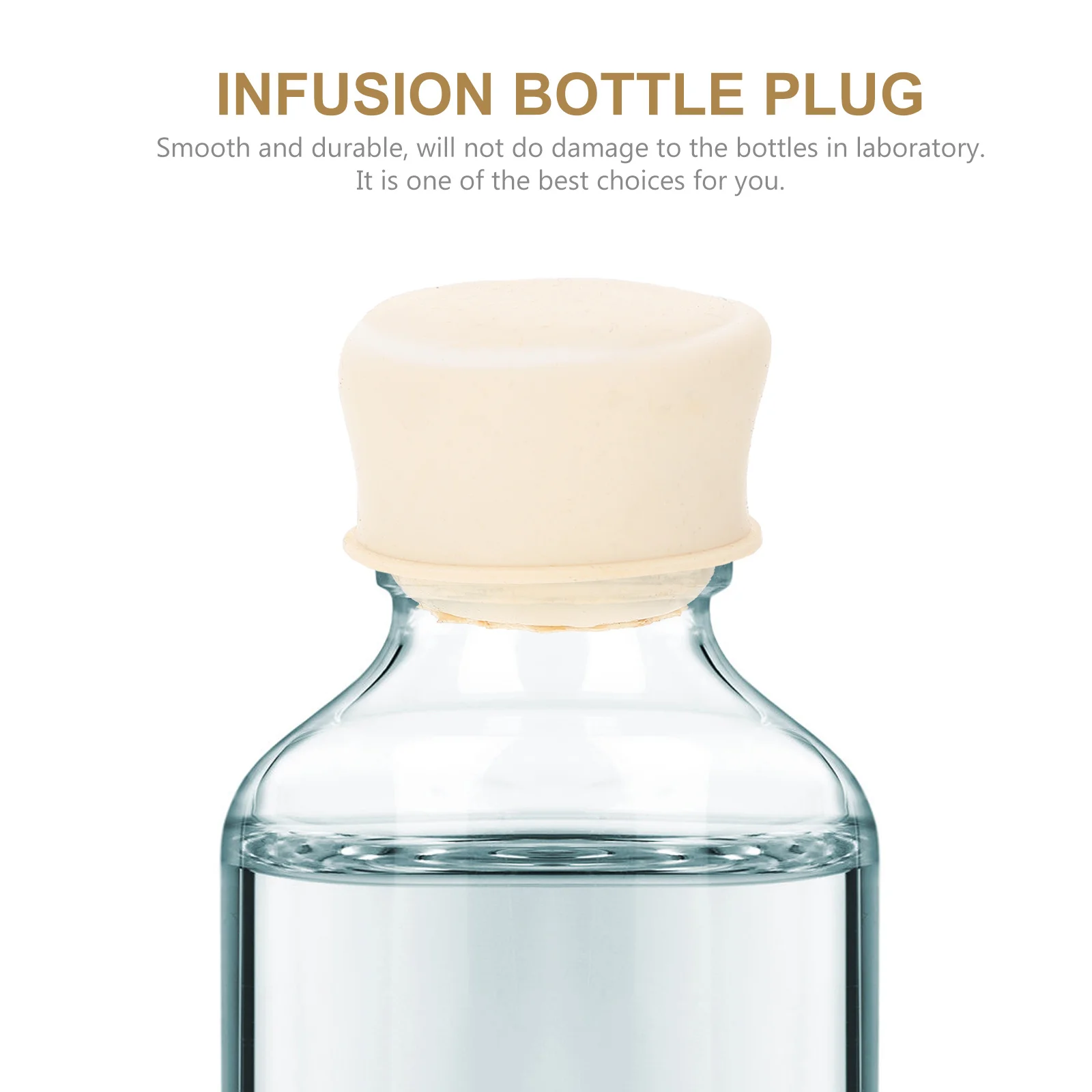 

25pcs Infusion Stopper Laboratory Sealing Plugs For Infusion Stopper Glass Bottle Experiment Supplies Bottle Stoppers