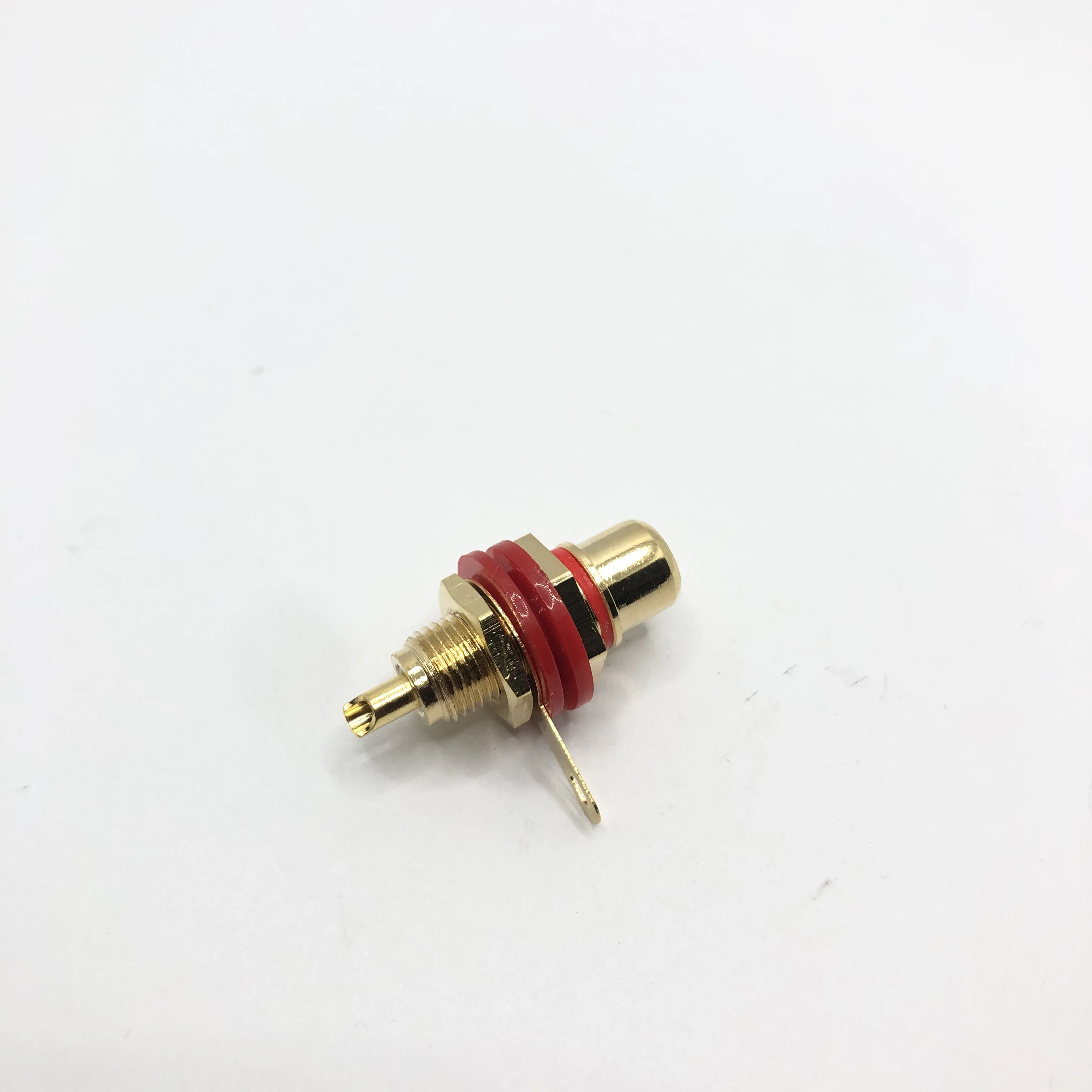 1-5PCS Pure copper gold-plated RCA socket lotus female seat bile machine power amplifier TV AV audio video seat signal terminal