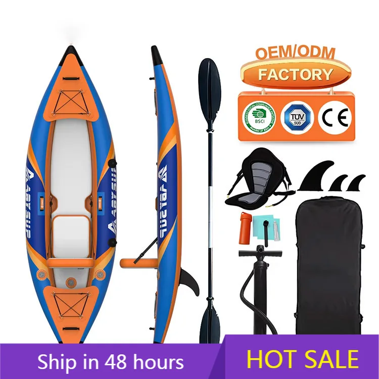 Factory Custom‑Design Lightweight Stable PVC Inflatable Pedal Kayak Rowing Boat for Fishing OEM Manufacturer