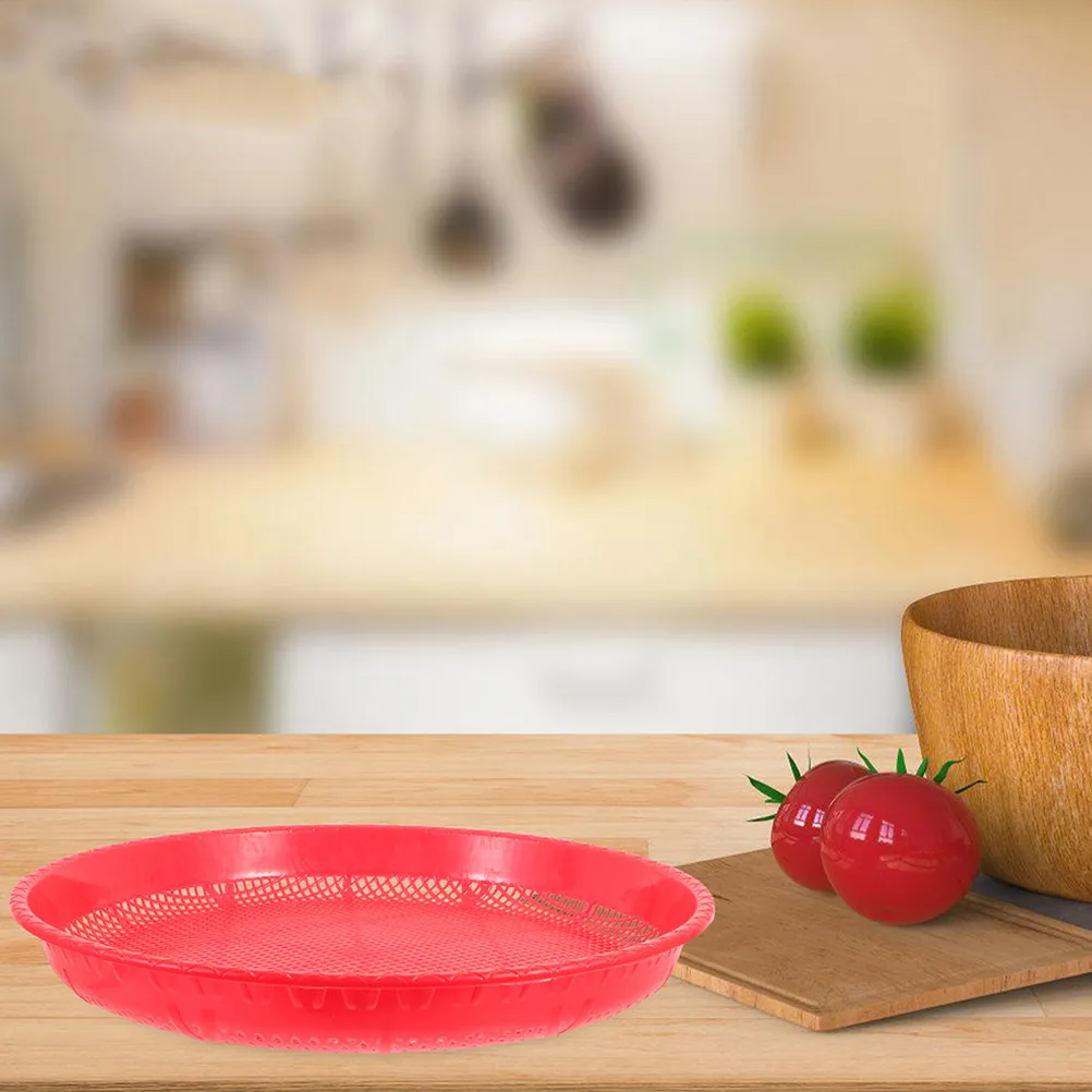 4Pcs Multi-Use Round Soil Mesh Sieve Plastic Sifting Pan Garden Soil Sifter Handheld Rocks Sifter Balcony Mini Garden Sifting