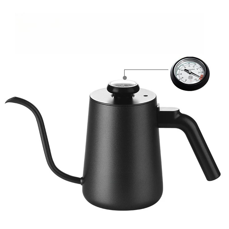 C07Hand-brewed Coffee Pot Household Stainless Steel Long-mouth and Thin-mouth Pot 304 Stainless Steel Thin-mouth Hand-brewed Pot