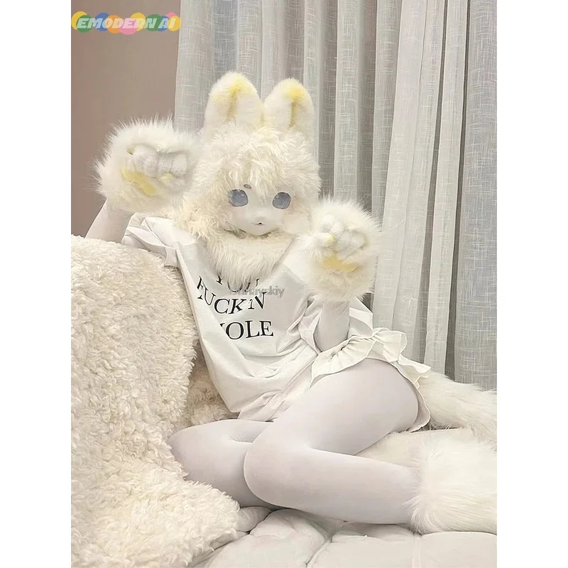 High-neck Solid Color Costume Fursuit Bottoming Clothes Cosplay Base Jumpsuit Sets Furry Fursuit Comic Show Kig Fursuit