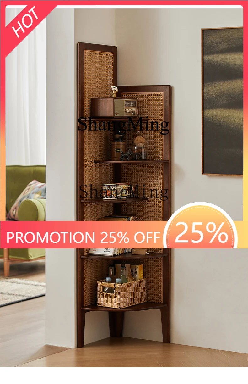 FG good-looking simple new modern home living room bedroom corner rack integrated wall display stand