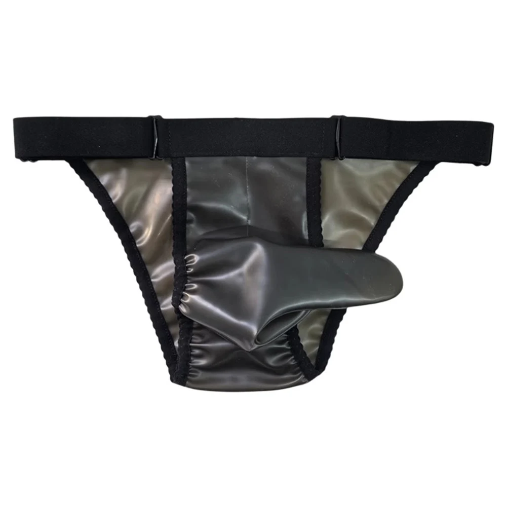 

1pc Mens Latex Foam Underpants See Through Briefs Club Bar Show Costumes Party Lingerie Sheath Pouch T-panties