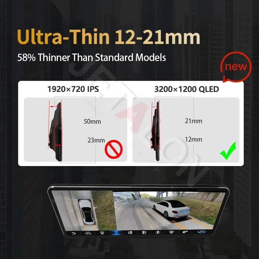 14.6 بوصة سيارة رايو كبيرة 4K Carplay شاشة لبنز C V الفئة فيتو W447 2015-2020 أندرويد 14 الوسائط المتعددة فيديو 4G نظام تحديد المواقع والملاحة #3