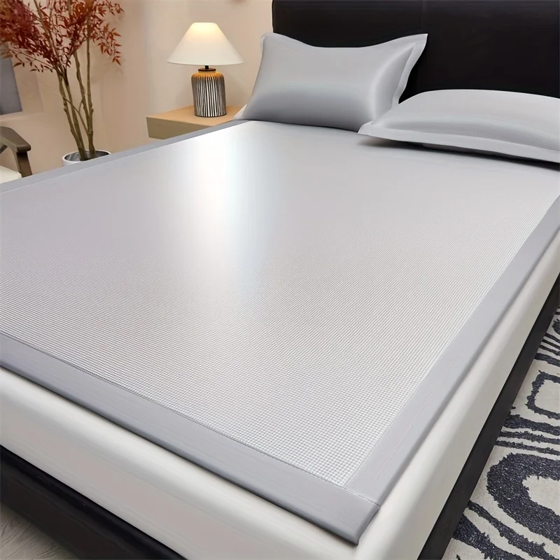 Mattress Cover and 2 Pillowcase Summer Ice Breathable Cooling Mat To Resist Scorching Heat Home Bedrooms Dormitories Foldable