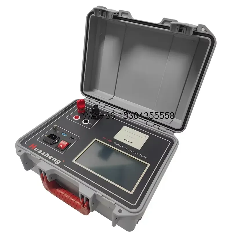Wmwmnu for Huazheng Factory 100A Micro Ohmmeter Portable Circuit Breaker Contact Resistance Tester With Printer