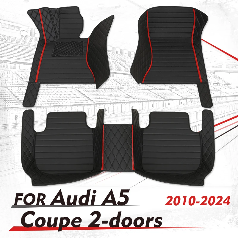 

Автомобильные коврики на заказ для Audi A5 Coupe, 2-дверные 2010-2024 2023 2022 2021 2020 19, автомобильные подушечки для ног, ковер, аксессуары для интерьера