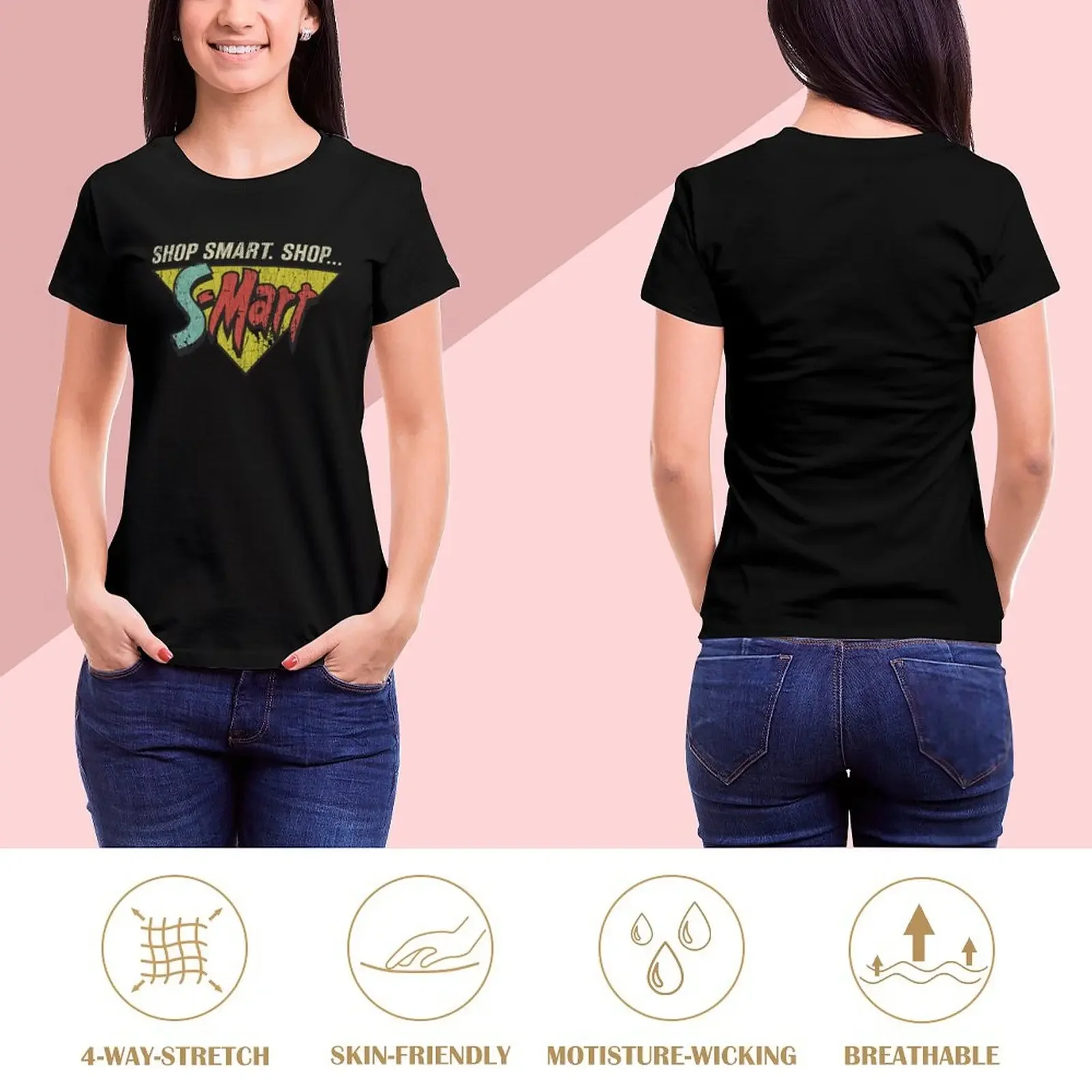 Shop Smart. Shop S-Mart! T-Shirt plus size tops cute tops tees hippie clothes t-shirts for Women graphic tees funny