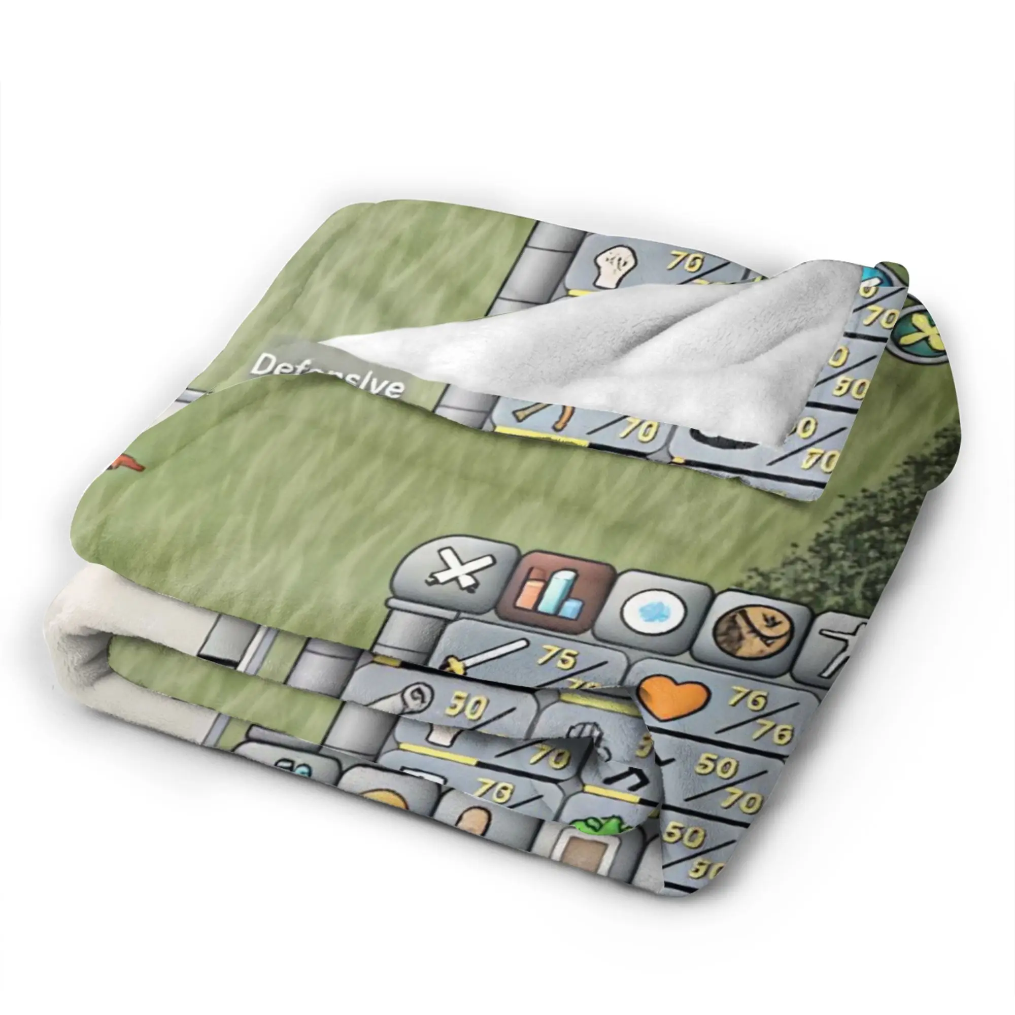 Old School Runescape OSRS Maxed 99 All Skills Total Level Blanket Quality Warm Soft  Throw Blanket Spring Couch Bed Bedspread